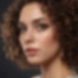 A close-up of beautifully defined natural curls