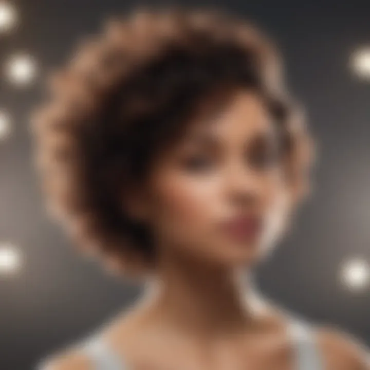 An array of natural hair care products for curly hair