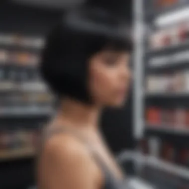 Local Wig Shop A local shop featuring an array of black hair products