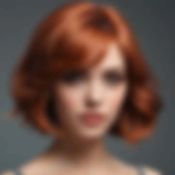 Stylish contemporary hair trends showcased