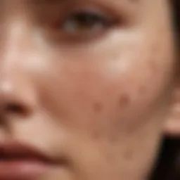 A close-up of healthy skin illustrating the contrast between brown spots and clear skin