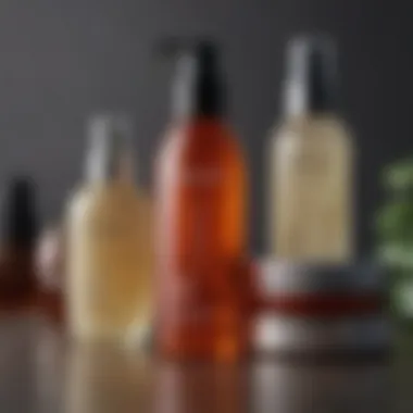 Variety of hair care products