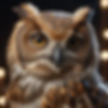 Wisdom in Ethical Considerations A thoughtful owl representing wisdom and philosophy