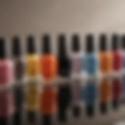 A vibrant array of gel polish colors showcasing the variety available for natural nails