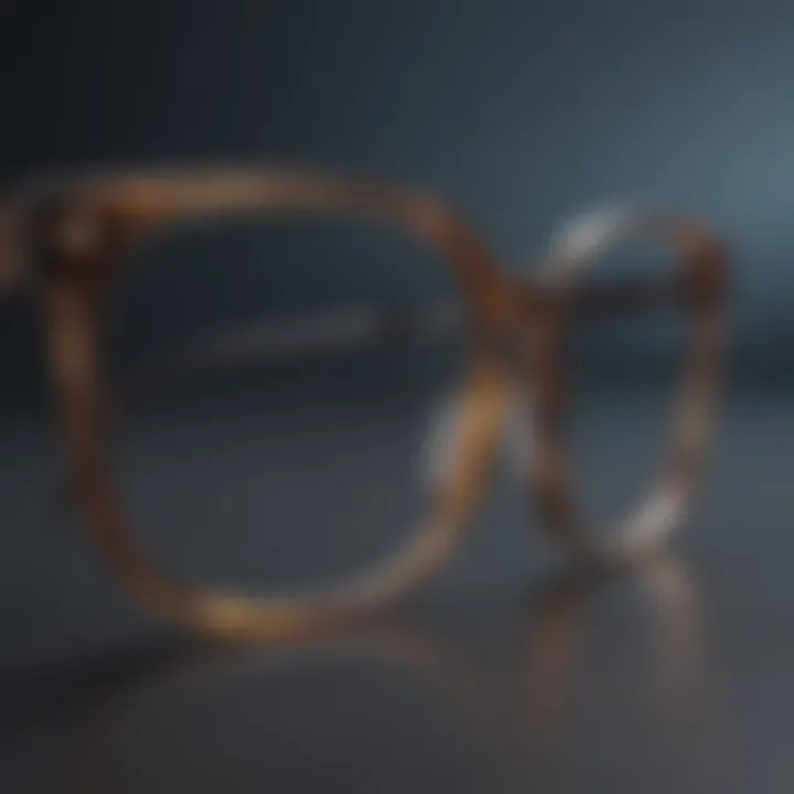 A variety of eyeglass frame designs showcased together