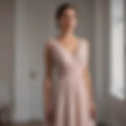 Graceful Bridesmaid Dress in Blush Tones