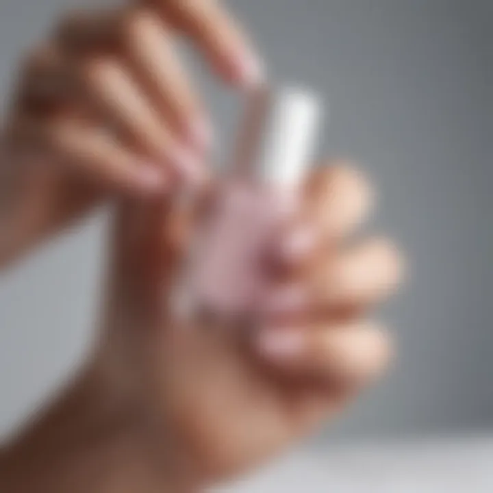 Essie Transparent Nail Polish Application Technique