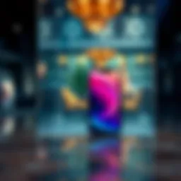 An elegant showcase of the Apple iPhone XS Max highlighting its premium design.