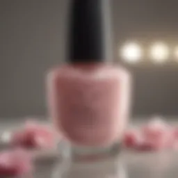 Close-up view of OPI Romantique nail polish bottle