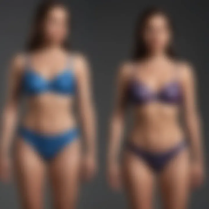 Visual representation of customer reviews and ratings for swimsuits