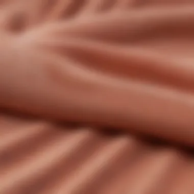 Close-up of high-quality fabric used in trendy swimsuits