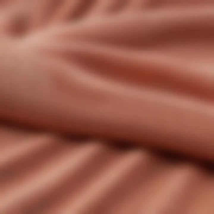 Close-up of high-quality fabric used in trendy swimsuits