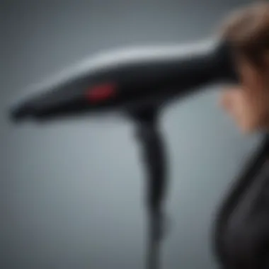 A sleek professional hairdryer showcasing advanced technology and design.