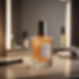 Elegant display of Sisley Foundation products on a vanity