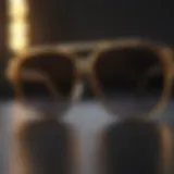 Elegant UV Sunglasses with Gold Accents