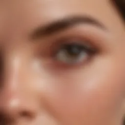 A close-up of meticulously shaped eyebrows showcasing the results of Anastasia Microblading.