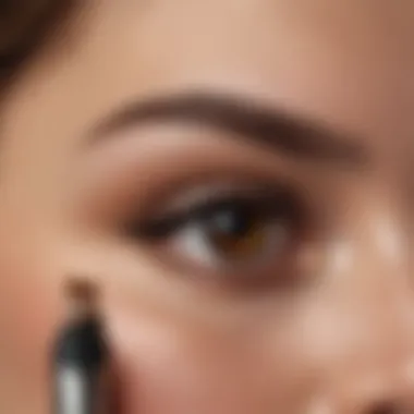 A detailed view of microblading tools and pigments used in the procedure.