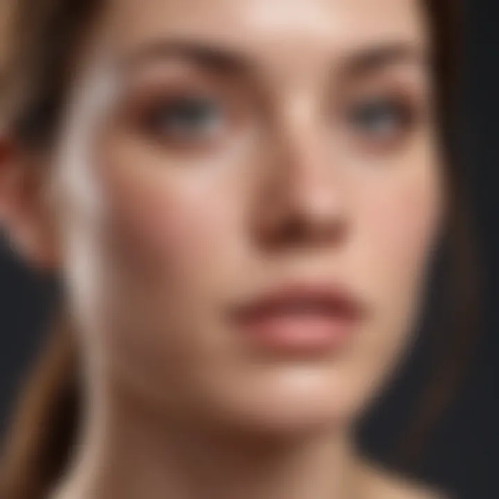 Diagram illustrating common types of acne and their characteristics.