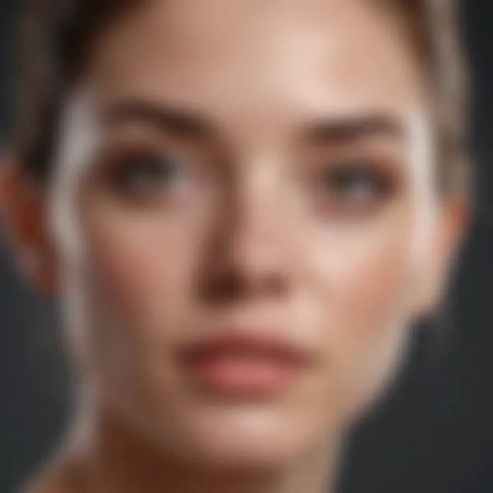Illustration of various skin types and the best face wash for each