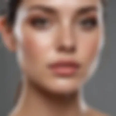 Graphic representation of different skin types