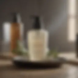 A serene skincare ritual featuring various cleansers