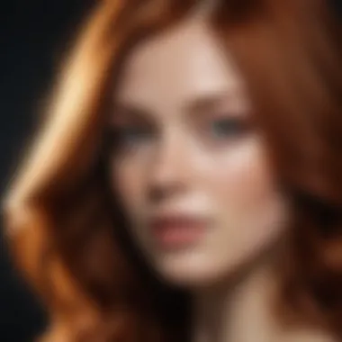 Natural redhead showcasing hair color
