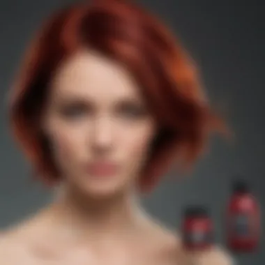 Product selection for red hair dye