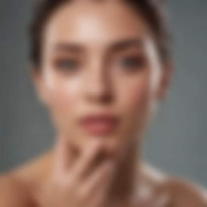 A soothing skincare routine featuring an unscented face wash