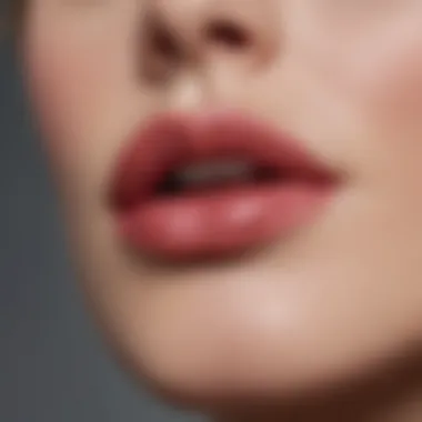 Close-up of Dior lip product formulations highlighting textures.
