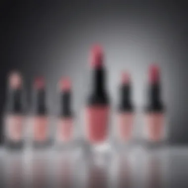 Elegant Display of Dior Lip Products Elegant display of Dior lip products showcasing their unique packaging.