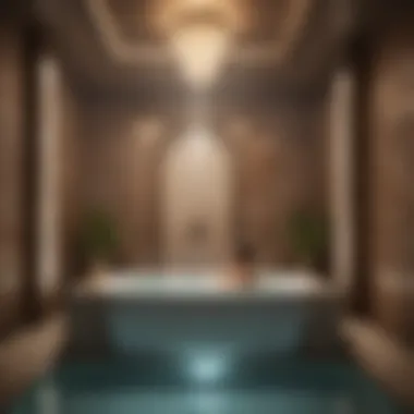 An elegant spa environment, illustrating the cultural significance of vapor baths in wellness routines.