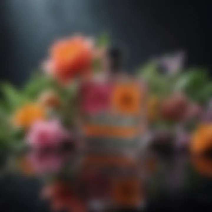 Vibrant flower arrangement symbolizing fragrance notes
