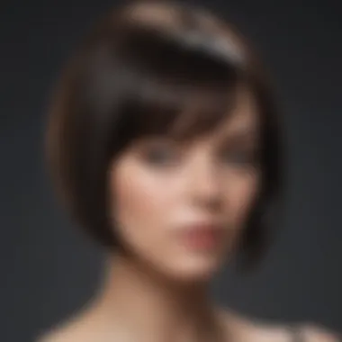 A stylish bob haircut showcasing sleek lines and modern aesthetics