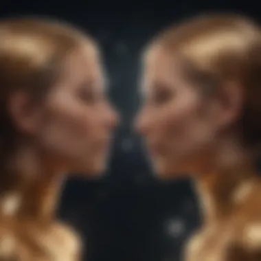 Celestial Bodies as Metaphor for Soulmates Visual metaphor of soulmates through celestial bodies
