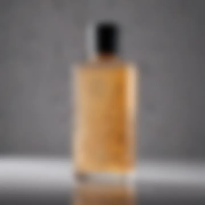 Luxurious shampoo bottle with intricate design