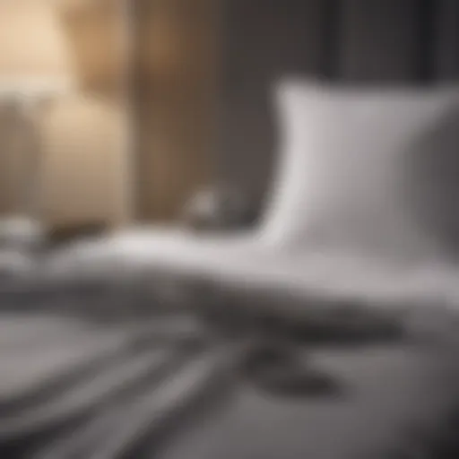 Elegant restraint tools displayed on a plush bed
