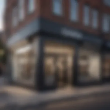 Sleek and Contemporary Hair Store Facade Modern hair store exterior