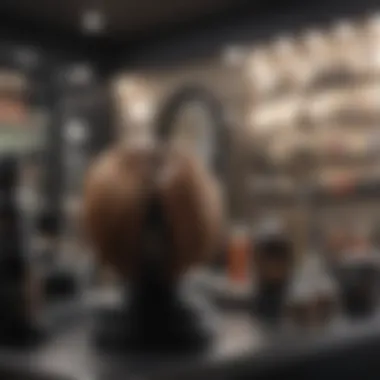 Exquisite Hair Product Showcase Variety of hair products on display