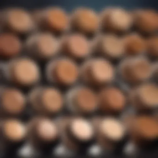 Color swatches showcasing Maybelline foundation shades