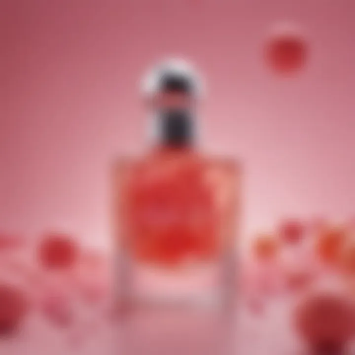 Close-up of Floral and Fruity Perfume Notes