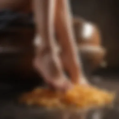 Luxurious foot scrub ingredients