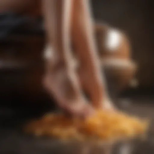 Luxurious foot scrub ingredients