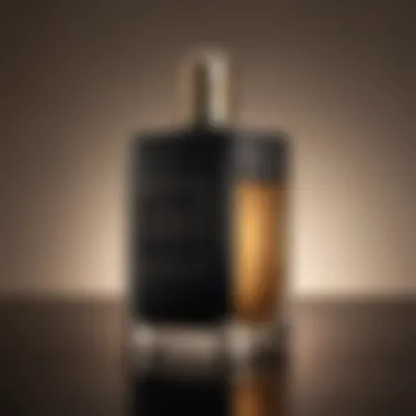 Chic Noir Essence Minimalist black and gold packaging of a top fragrance-free setting spray