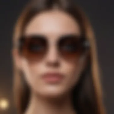 Geometric Sunglasses for Diamond-Shaped Faces