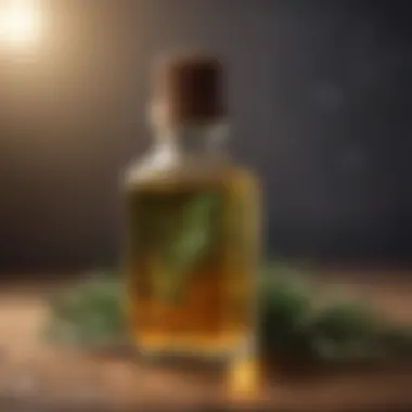 Glass Bottle with Rosemary Oil