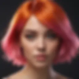 Vibrant hair shades showcasing youthfulness