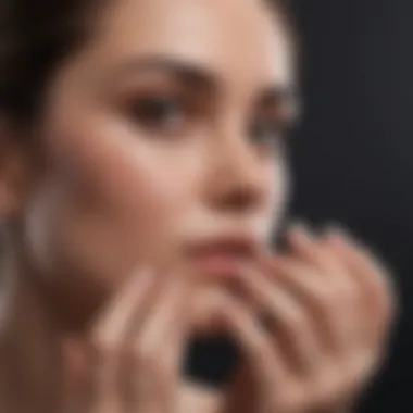 Application Techniques for Relief Demonstration of applying cream on fingertips