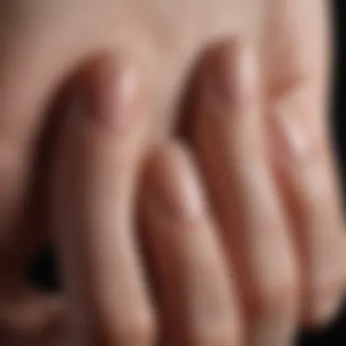 Understanding Split Fingertips Close-up view of split fingertips with dry skin