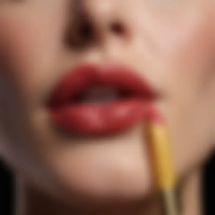 Abstract depiction of skin undertones and lipstick color harmony