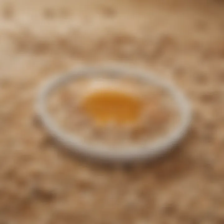 Oatmeal flakes texture